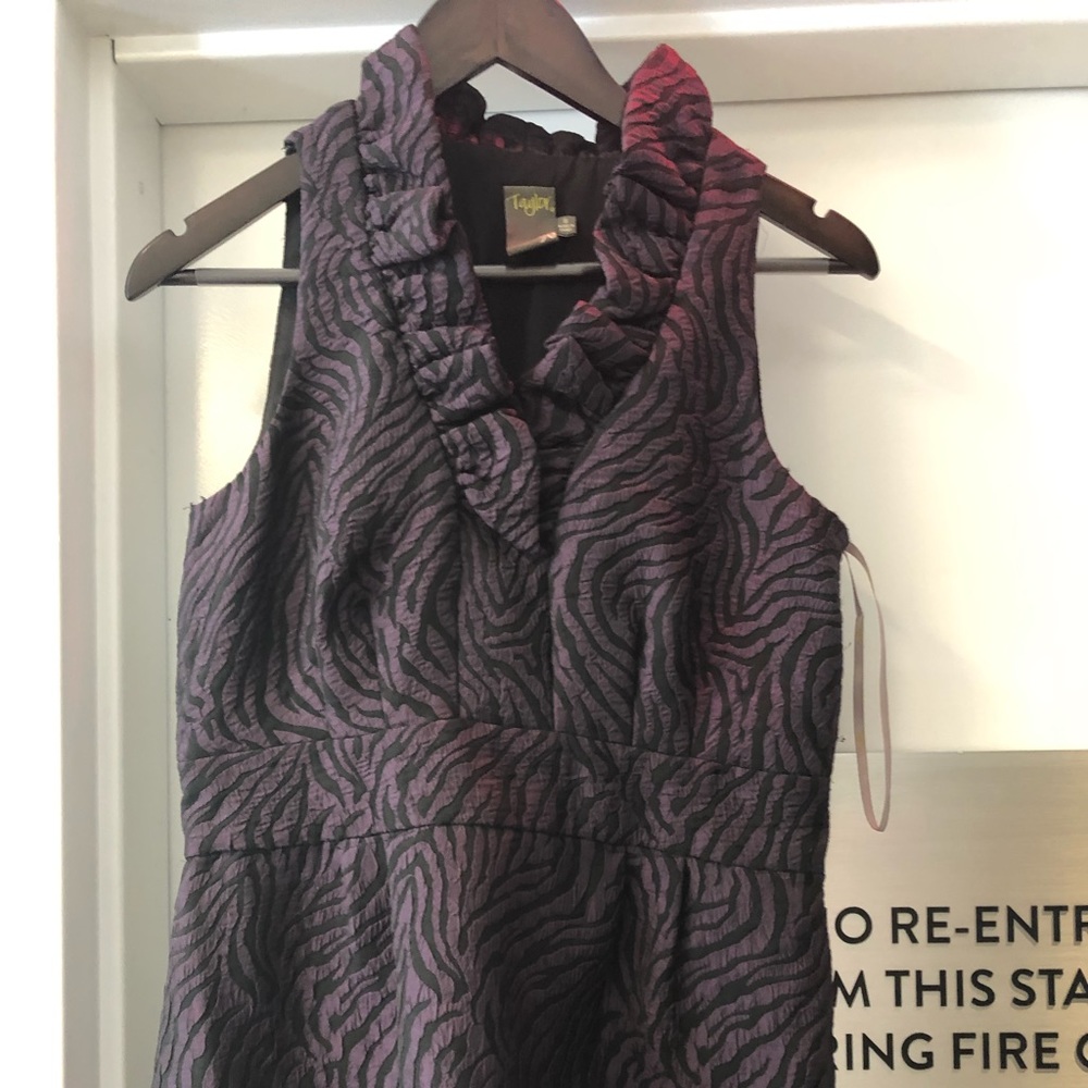 Black and Purple Animal Print Dress